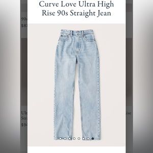 Curve Love Ultra High Rise 90s Straight Jean